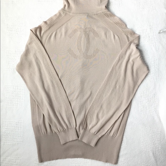 Chanel Cardigan Zip-up Hoodie Sweatshirt Size 50 New Vintage Authentic - Picture 6 of 13